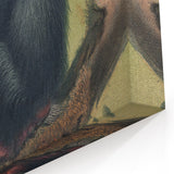Vintage Animal Art – Chimpanzee Illustration Wall Print