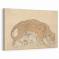 Vintage Animal Art – Leopard Sketch Illustration Wall Print