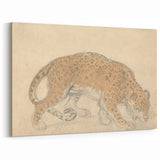 Vintage Animal Art – Leopard Sketch Illustration Wall Print
