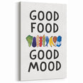 Inspirational Kitchen Wall Art – Good Food, Good Mood Quote Print