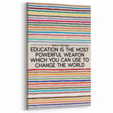 Motivational Kitchen Wall Decor – Nelson Mandela Quote Print