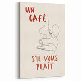 Motivational Kitchen Art Prints – French Coffee Quote Wall Art