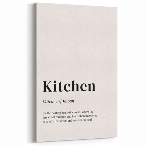 Kitchen Wall Art with Quotes – Minimalist Kitchen Definition Print