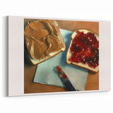 Peanut Butter & Jelly Oil Painting – Bakery Kitchen Wall Art