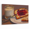 Milk & Jam Toast Pastry Wall Art – Bakery Kitchen Décor