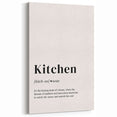 Kitchen Wall Art with Quotes – Minimalist Kitchen Definition Print