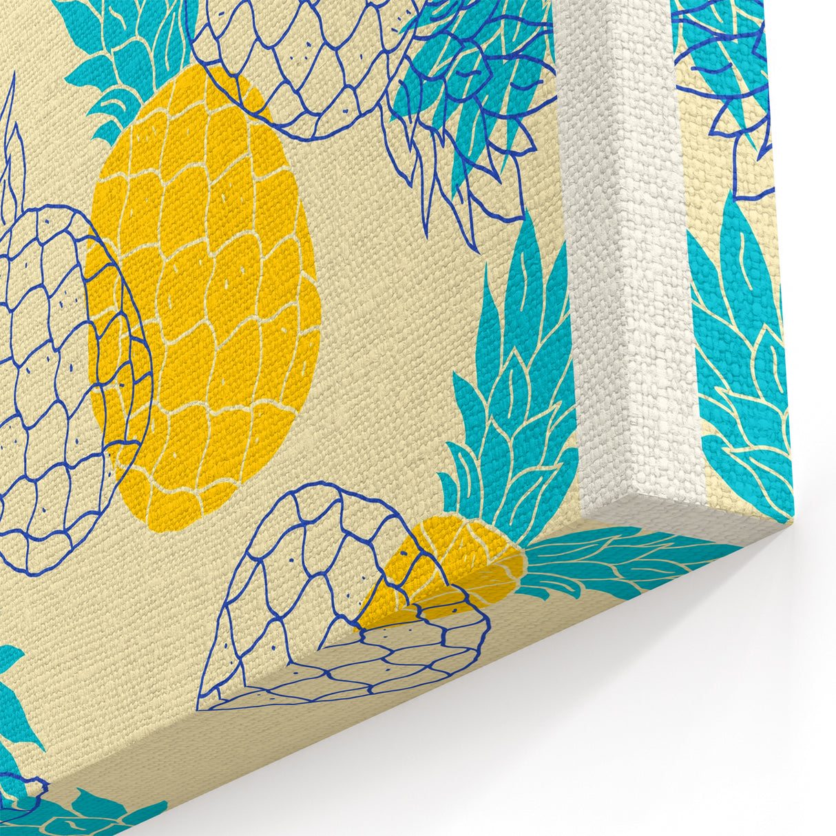 Tropical Pineapple Fruit Art Prints – Kitchen Fruit Decor