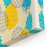 Tropical Pineapple Fruit Art Prints – Kitchen Fruit Decor