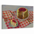 Cherry Cake Bakery Art Print – Dessert Kitchen Wall Décor