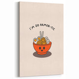 Kitchen Wall Art with Quotes – Playful Kawaii Ramen Lover Print