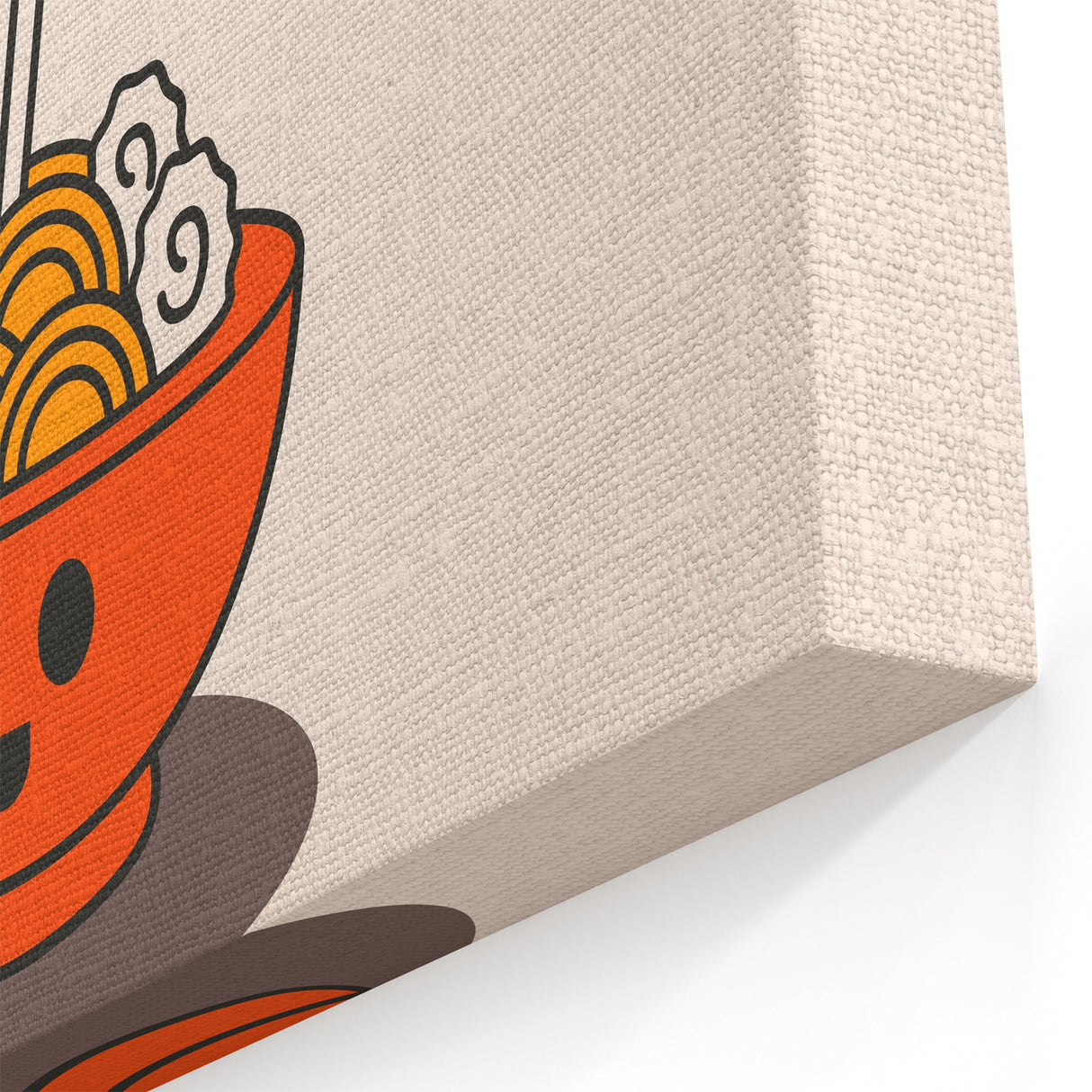 Kitchen Wall Art with Quotes – Playful Kawaii Ramen Lover Print