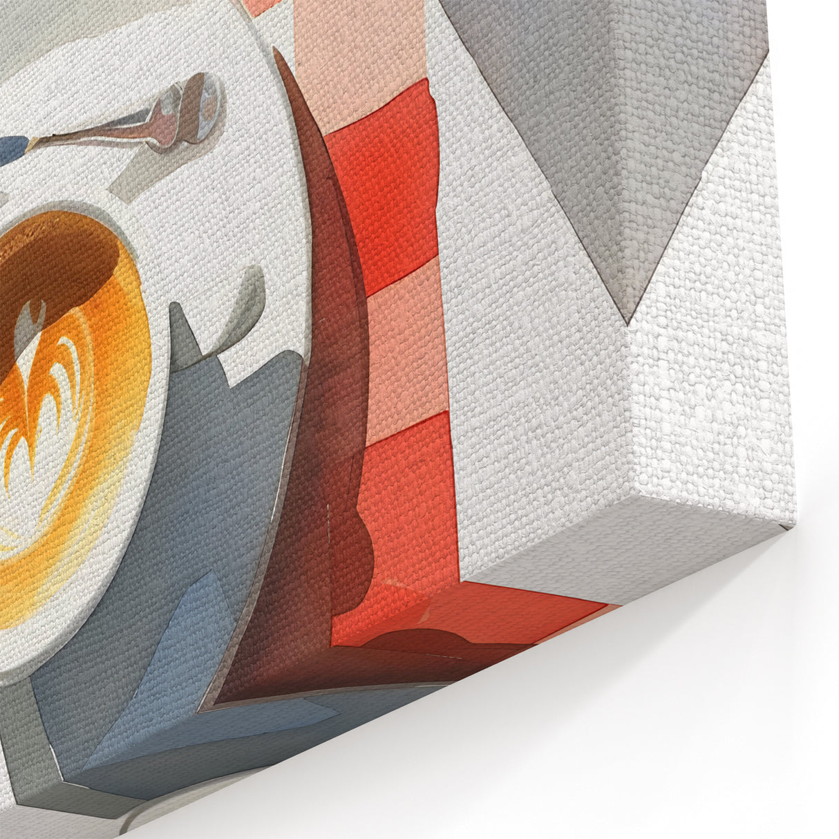 Morning Coffee & Croissant Art – French Bakery Wall Print