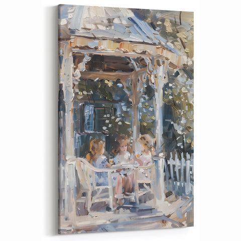 Charming Tea Time – Impressionist Culinary Wall Art