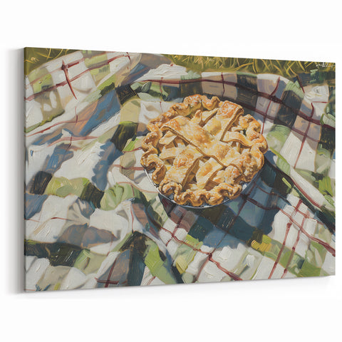 Rustic Apple Pie Picnic Art – Bakery Kitchen Wall Print