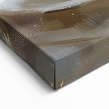 Sunlit Croissant & Coffee Art – French Bakery Kitchen Print