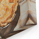 Rustic Bakery Wall Art – Golden Apple Pie Pastry Art Print