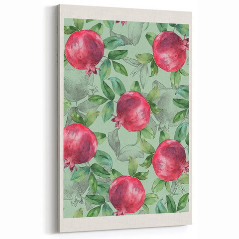 Pomegranate Fruit Art Prints – Elegant Watercolor Kitchen Decor