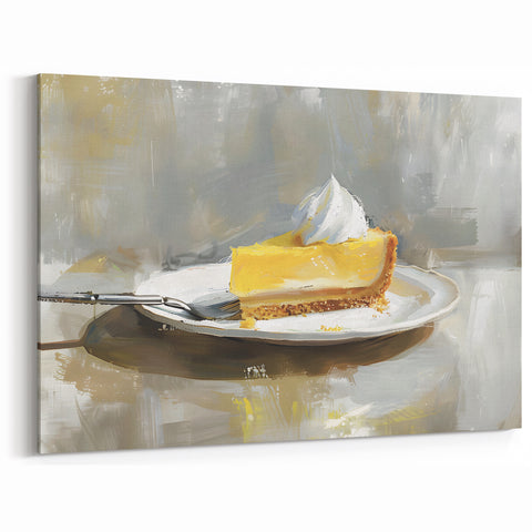 Lemon Cream Pie Art – Elegant Dessert Wall Art for Kitchens