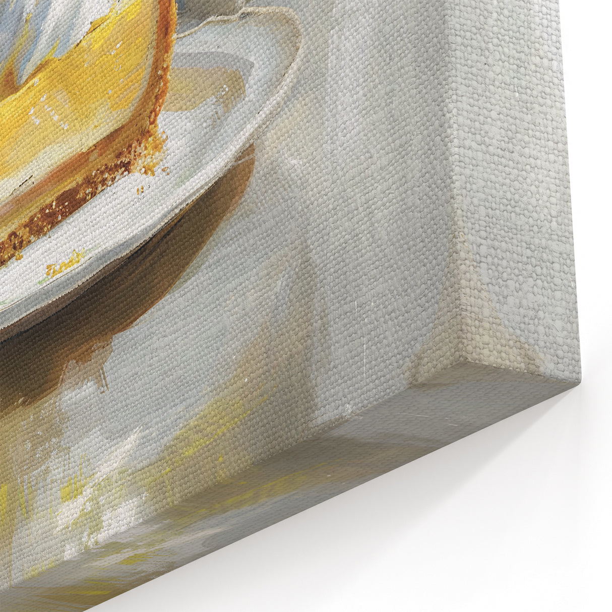 Lemon Cream Pie Art – Elegant Dessert Wall Art for Kitchens