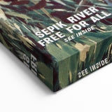 Sepik River Free for All - Vintage Magazine Cover Wall Art