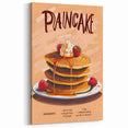 Pancake Recipe Art – Whimsical Bakery Wall Print for Kitchens