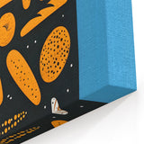 Golden Pastries Bakery Wall Art – Dessert Kitchen Decor Print