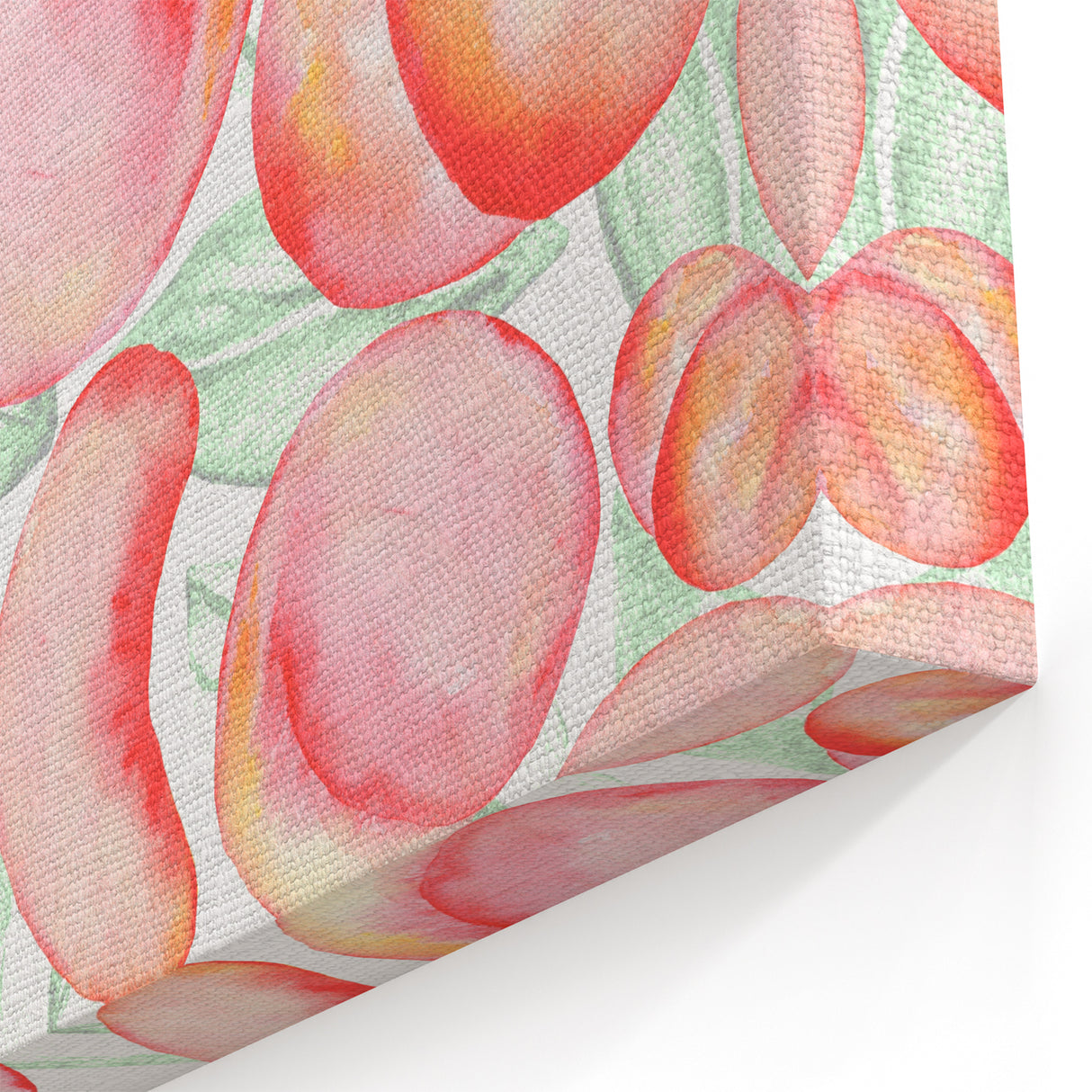 Peach Fruits Wall Art – Fruit Canvas Art for Kitchen Fruit Decor