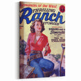 Sixguns and a Señorita - Vintage Western Magazine Cover Art