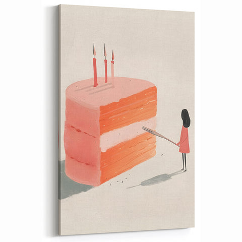 Whimsical Cake Pastry Wall Art – Dessert Kitchen Decor Print