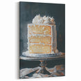 Elegant Vanilla Cake Bakery Art Prints – Dessert Kitchen Decor
