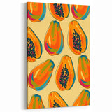 Fruit Wall Decor – Vibrant Papaya Fruit Paintings for Kitchen