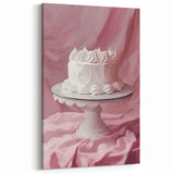 Romantic White Cake Dessert Wall Art – Pastry Kitchen Decor