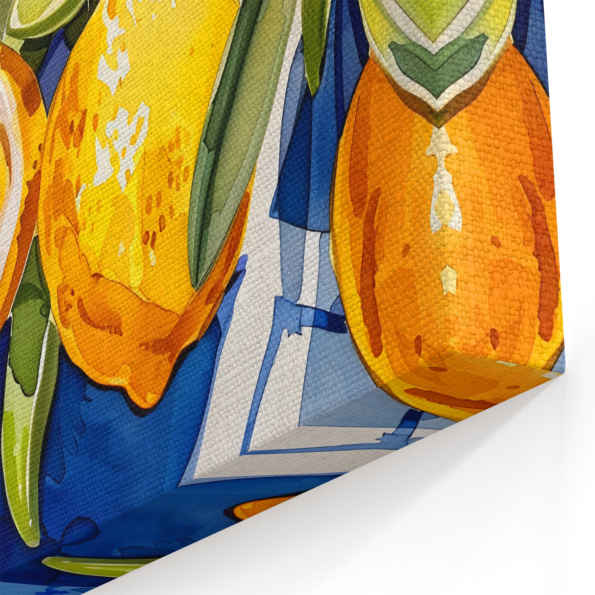 Kitchen Fruit Decor – Mediterranean Lemon Fruit Art Prints