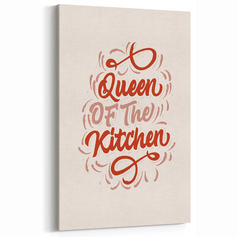 Motivational Kitchen Art Prints – Queen of the Kitchen Wall Decor