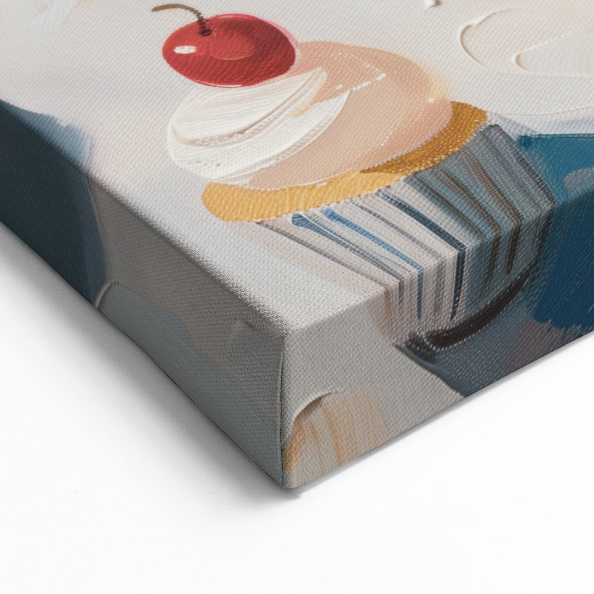 Cherry Cupcakes Dessert Wall Art – Bakery Kitchen Decor Print