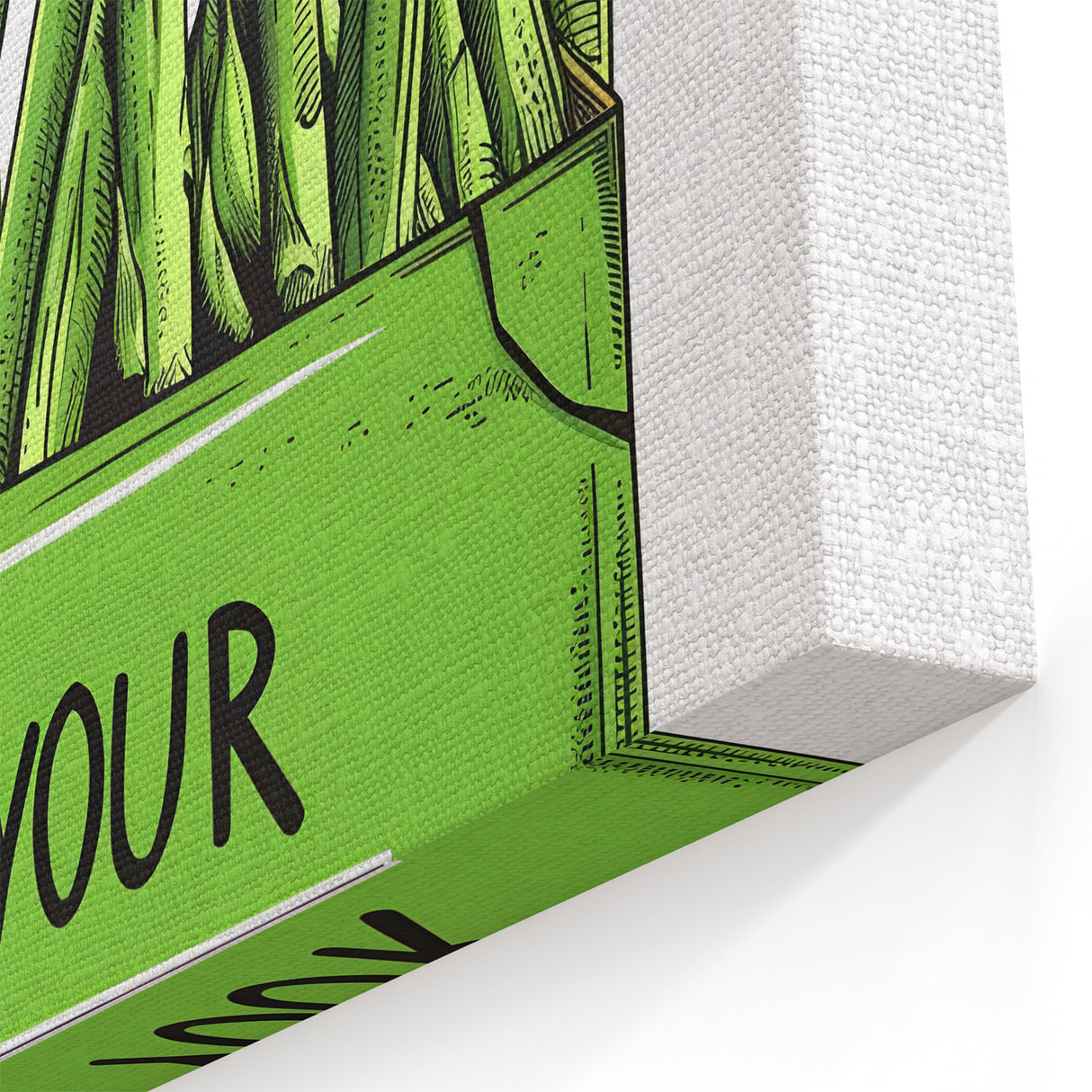 Motivational Kitchen Wall Art – Eat Your Greens Fruit Print