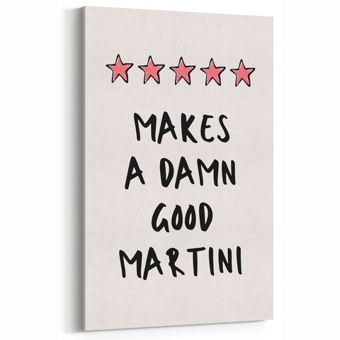 Kitchen Quote Wall Art - Inspirational Culinary Martini Print