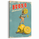 Retro Kitchen Wall Art – Vintage Limoncello Fruit Print