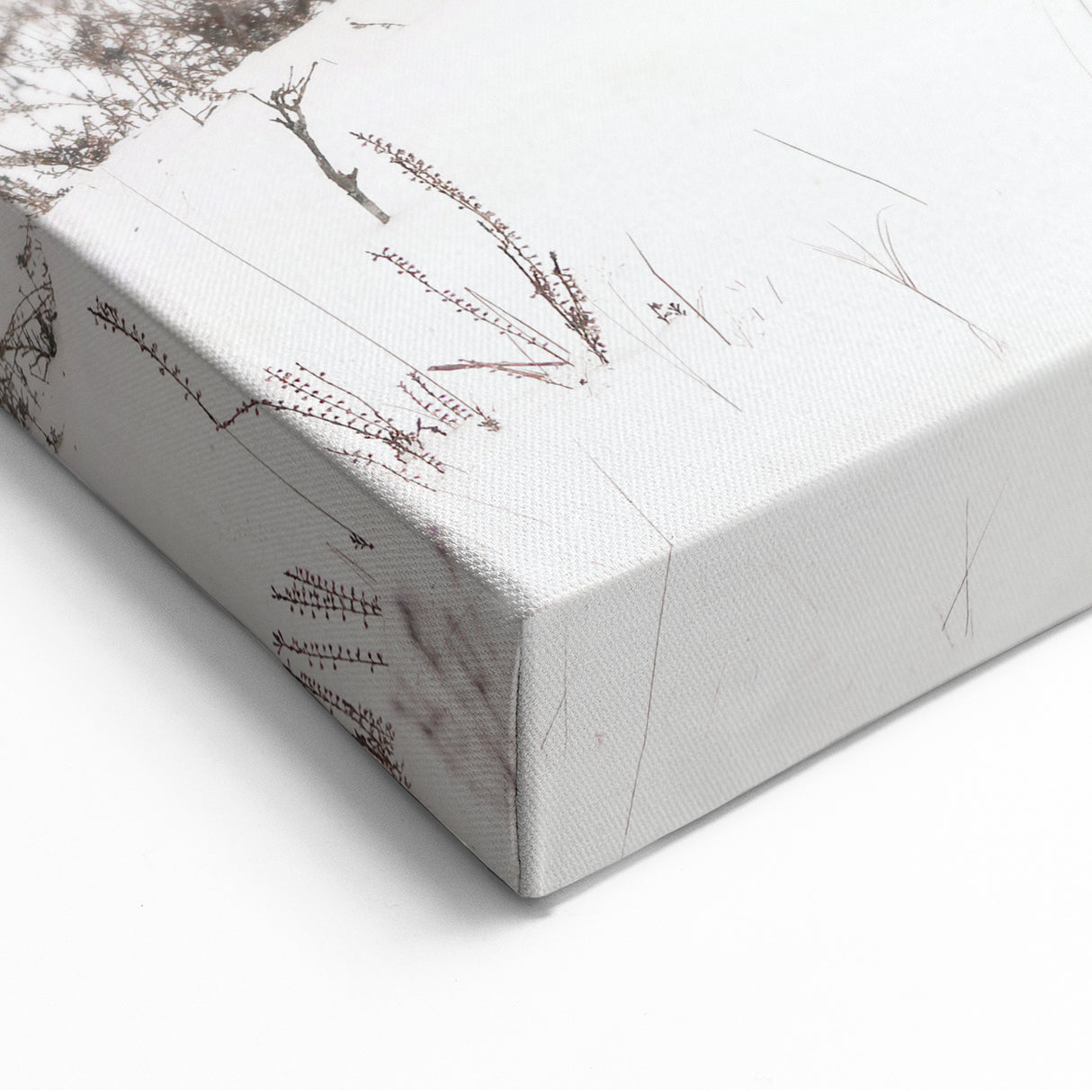 Highland Cow in Snow - Winter Scene Wall Art Winter Canvas Print