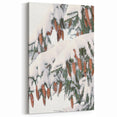 Snowy Pine Cones - Winter Wonderland Wall Art Winter Canvas Print