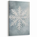 Elegant Snowflake - Winter Wonderland Wall Art Winter Canvas Print