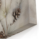 Snowy Pine Branch - Winter Wonderland Wall Art Winter Canvas Print