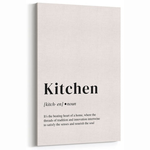 Inspirational Kitchen Prints - Minimalist Kitchen Definition Art