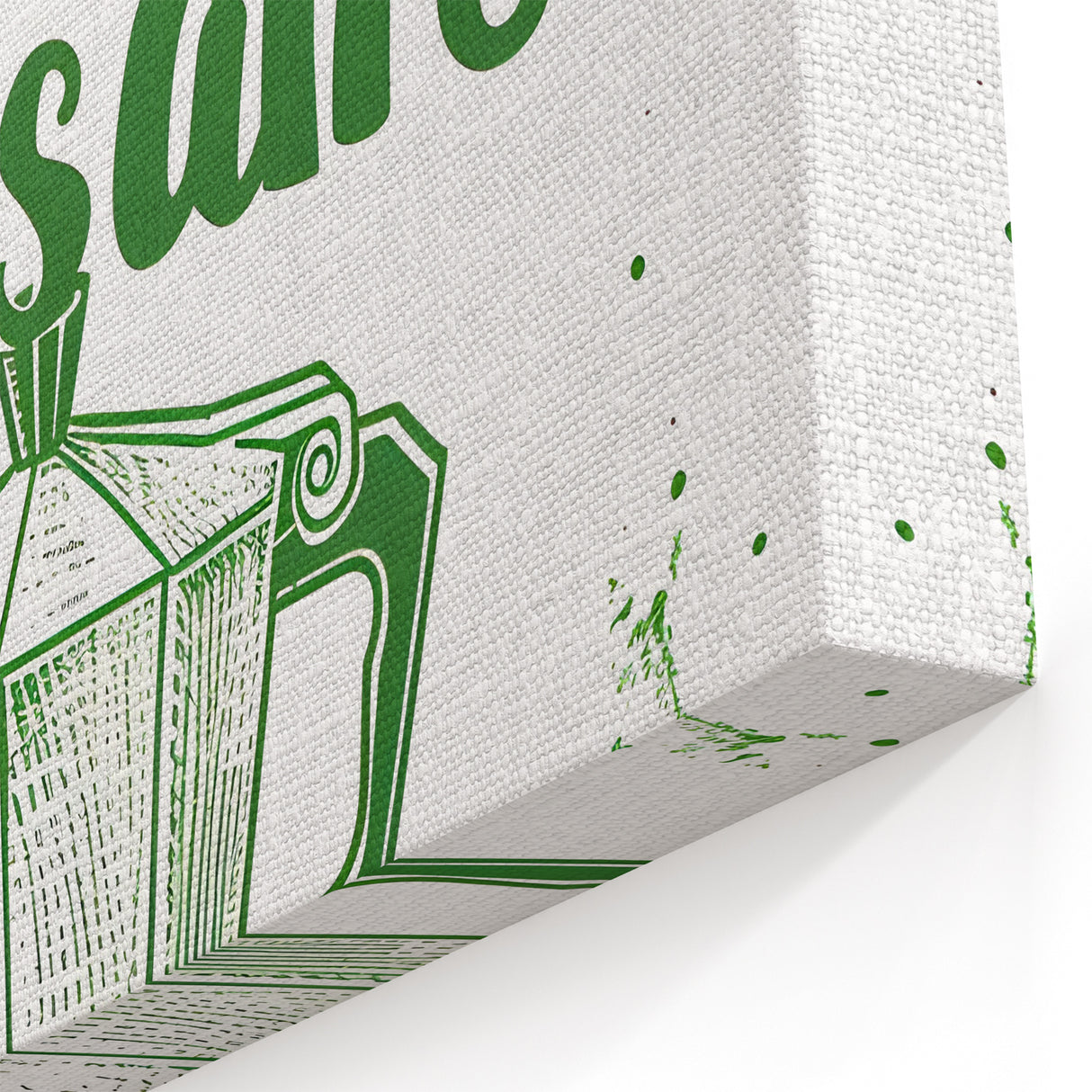 Kitchen Wall Art with Quotes - Coffee and Croissant Print