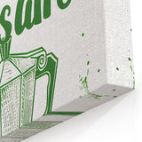 Kitchen Wall Art with Quotes - Coffee and Croissant Print