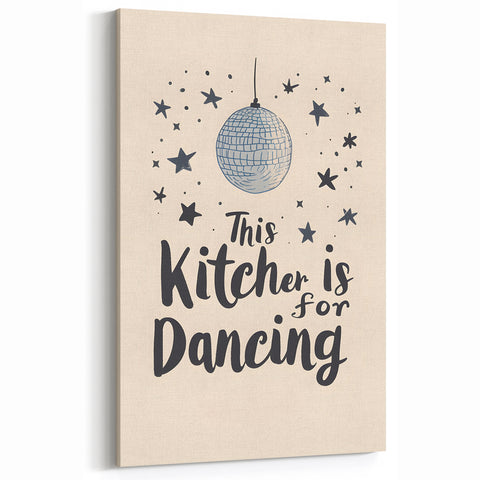 Inspirational Kitchen Wall Art - Fun Dancing Kitchen Print