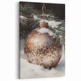 Elegant Winter Ornament Wall Art – Festive Holiday Canvas Print