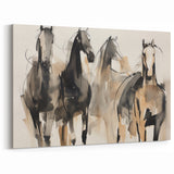 Modern Animal Art: Abstract Horse Illustration Wall Decor