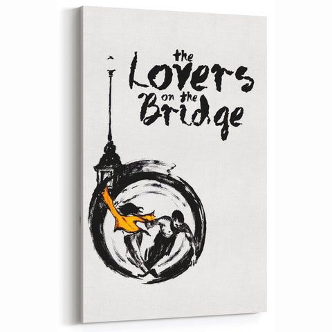 1990s Vintage Movie Poster - Classic 90s Film Art - The Lovers on the Bridge