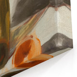 Wine & Orange Still Life – Fruit Photography Art Print